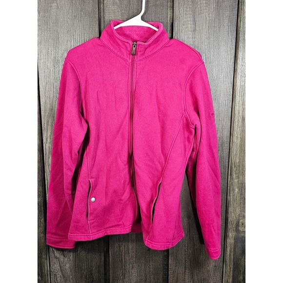 Columbia Sportswear Company Jackets & Blazers - Columbia Sportswear Company Pink Fleece Zip Up Jacket Women's Size L